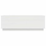 vidaXL Măsuță de cafea, alb, 100x50x35 cm, lemn masiv de pin