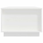 vidaXL Măsuță de cafea, alb, 100x50x35 cm, lemn masiv de pin