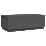 vidaXL Măsuță de cafea, gri, 100x50x35 cm, lemn masiv de pin vidaXL Măsuță de cafea, gri, 100x50x35 cm, lemn masiv de pin