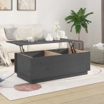 vidaXL Măsuță de cafea, gri, 100x50x35 cm, lemn masiv de pin vidaXL Măsuță de cafea, gri, 100x50x35 cm, lemn masiv de pin