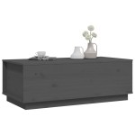vidaXL Măsuță de cafea, gri, 100x50x35 cm, lemn masiv de pin vidaXL Măsuță de cafea, gri, 100x50x35 cm, lemn masiv de pin