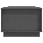 vidaXL Măsuță de cafea, gri, 100x50x35 cm, lemn masiv de pin vidaXL Măsuță de cafea, gri, 100x50x35 cm, lemn masiv de pin