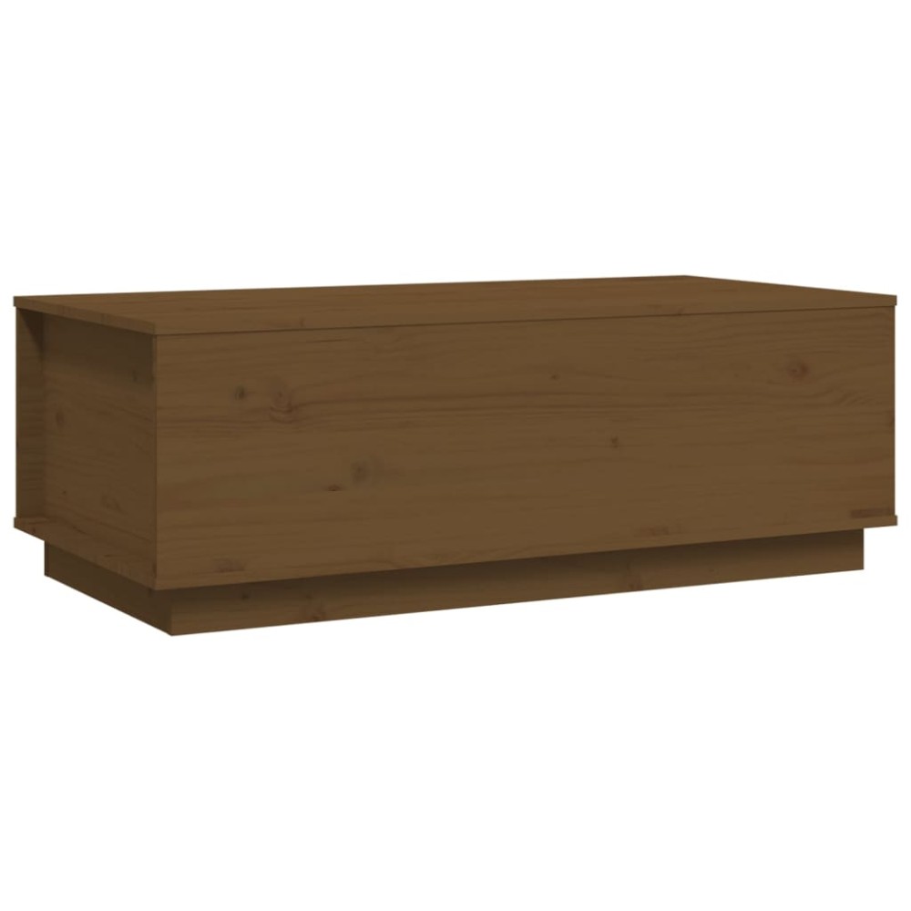 vidaXL Măsuță de cafea, maro miere, 100x50x35 cm, lemn masiv de pin