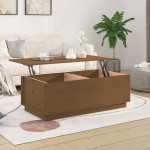 vidaXL Măsuță de cafea, maro miere, 100x50x35 cm, lemn masiv de pin vidaXL Măsuță de cafea, maro miere, 100x50x35 cm, lemn masiv de pin