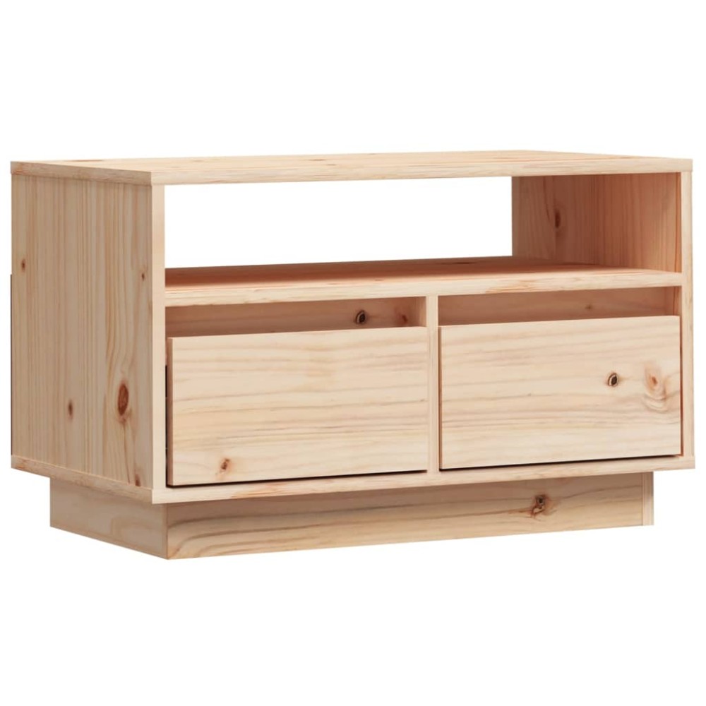 vidaXL Comodă TV, 60x35x37 cm, lemn masiv de pin