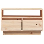 vidaXL Comodă TV, 60x35x37 cm, lemn masiv de pin