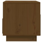 vidaXL Comodă TV, maro miere, 60x35x37 cm, lemn masiv de pin vidaXL Comodă TV, maro miere, 60x35x37 cm, lemn masiv de pin