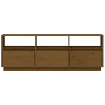 vidaXL Comodă TV, maro miere, 140x37x50 cm, lemn masiv de pin vidaXL Comodă TV, maro miere, 140x37x50 cm, lemn masiv de pin