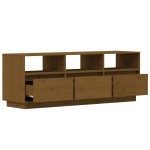 vidaXL Comodă TV, maro miere, 140x37x50 cm, lemn masiv de pin vidaXL Comodă TV, maro miere, 140x37x50 cm, lemn masiv de pin