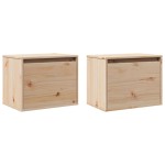 vidaXL Dulapuri de perete, 2 buc., 45x30x35 cm, lemn masiv de pin