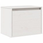 vidaXL Dulap de perete, alb, 45x30x35 cm, lemn masiv de pin