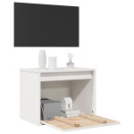 vidaXL Dulap de perete, alb, 45x30x35 cm, lemn masiv de pin