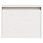 vidaXL Dulap de perete, alb, 45x30x35 cm, lemn masiv de pin
