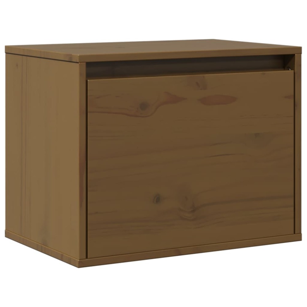 vidaXL Dulap de perete, maro miere, 45x30x35 cm, lemn masiv de pin