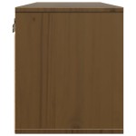 vidaXL Dulapuri de perete 2 buc. maro miere 45x30x35 cm lemn masiv pin