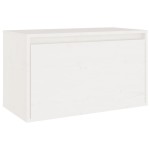 vidaXL Dulap de perete, alb, 60x30x35 cm, lemn masiv de pin vidaXL Dulap de perete, alb, 60x30x35 cm, lemn masiv de pin