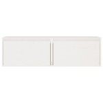 vidaXL Dulapuri de perete, 2 buc., alb, 60x30x35 cm, lemn masiv de pin