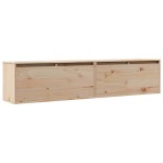 vidaXL Dulapuri de perete 2 buc. 80x30x35 cm, lemn masiv de pin