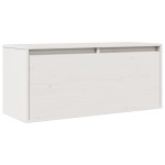 vidaXL Dulap de perete, alb, 80x30x35 cm, lemn masiv de pin vidaXL Dulap de perete, alb, 80x30x35 cm, lemn masiv de pin