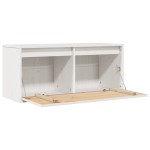 vidaXL Dulap de perete, alb, 80x30x35 cm, lemn masiv de pin vidaXL Dulap de perete, alb, 80x30x35 cm, lemn masiv de pin