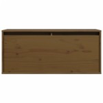vidaXL Dulap de perete, maro miere, 80x30x35 cm, lemn masiv de pin vidaXL Dulap de perete, maro miere, 80x30x35 cm, lemn masiv de pin