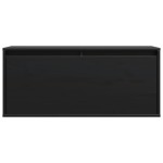 vidaXL Dulap de perete, negru, 80x30x35 cm, lemn masiv de pin vidaXL Dulap de perete, negru, 80x30x35 cm, lemn masiv de pin