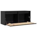vidaXL Dulap de perete, negru, 80x30x35 cm, lemn masiv de pin vidaXL Dulap de perete, negru, 80x30x35 cm, lemn masiv de pin
