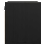 vidaXL Dulap de perete, negru, 80x30x35 cm, lemn masiv de pin vidaXL Dulap de perete, negru, 80x30x35 cm, lemn masiv de pin