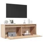 vidaXL Dulap de perete, 100x30x35 cm, lemn masiv de pin