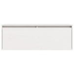 vidaXL Dulap de perete, alb, 100x30x35 cm, lemn masiv de pin vidaXL Dulap de perete, alb, 100x30x35 cm, lemn masiv de pin