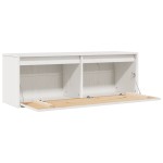 vidaXL Dulap de perete, alb, 100x30x35 cm, lemn masiv de pin vidaXL Dulap de perete, alb, 100x30x35 cm, lemn masiv de pin