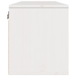 vidaXL Dulap de perete, alb, 100x30x35 cm, lemn masiv de pin vidaXL Dulap de perete, alb, 100x30x35 cm, lemn masiv de pin