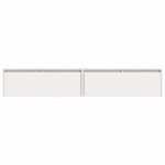 vidaXL Dulapuri de perete 2 buc., alb, 100x30x35 cm, lemn masiv de pin