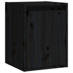 vidaXL Dulap de perete, negru, 30x30x40 cm, lemn masiv de pin vidaXL Dulap de perete, negru, 30x30x40 cm, lemn masiv de pin