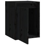 vidaXL Dulap de perete, negru, 30x30x40 cm, lemn masiv de pin vidaXL Dulap de perete, negru, 30x30x40 cm, lemn masiv de pin