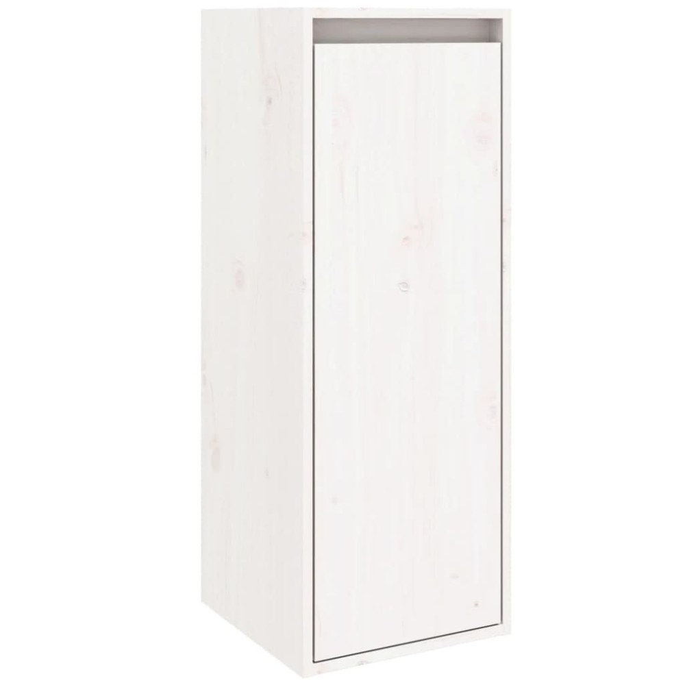 vidaXL Dulap de perete, alb, 30x30x80 cm, lemn masiv de pin