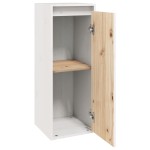 vidaXL Dulapuri de perete, 2 buc., alb, 30x30x80 cm, lemn masiv de pin vidaXL Dulapuri de perete, 2 buc., alb, 30x30x80 cm, lemn masiv de pin