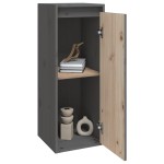 vidaXL Dulap de perete, gri, 30x30x80 cm, lemn masiv de pin vidaXL Dulap de perete, gri, 30x30x80 cm, lemn masiv de pin