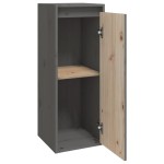 vidaXL Dulap de perete, gri, 30x30x80 cm, lemn masiv de pin vidaXL Dulap de perete, gri, 30x30x80 cm, lemn masiv de pin