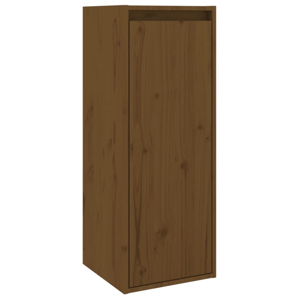 vidaXL Dulap de perete, maro miere, 30x30x80 cm, lemn masiv de pin