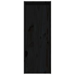 vidaXL Dulapuri de perete 2 buc. negru 30x30x80 cm lemn masiv de pin