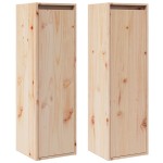 vidaXL Dulapuri de perete, 2 buc., 30x30x100 cm, lemn masiv de pin vidaXL Dulapuri de perete, 2 buc., 30x30x100 cm, lemn masiv de pin