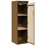 vidaXL Dulap de perete, maro miere, 30x30x100 cm, lemn masiv de pin
