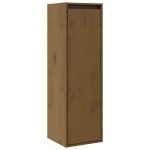 vidaXL Dulapuri perete 2 buc. maro miere 30x30x100cm lemn masiv de pin