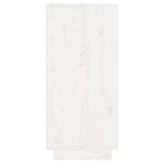 vidaXL Servantă albă 60x34x75 cm din lemn masiv de pin