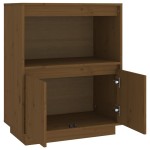 vidaXL Dulap, maro miere, 60x34x75 cm, lemn masiv de pin
