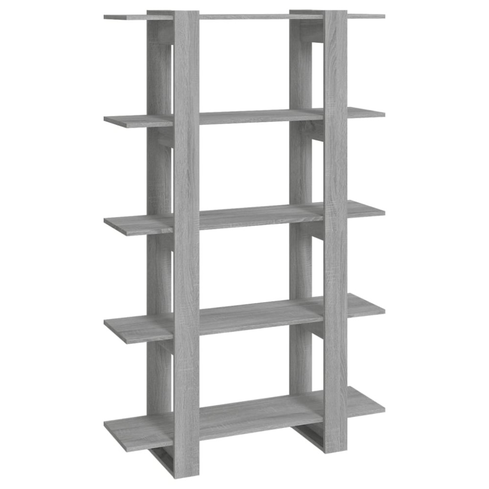 vidaXL Bibliotecă/Separator cameră, gri sonoma, 100x30x160 cm