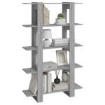 vidaXL Bibliotecă/Separator cameră, gri sonoma, 100x30x160 cm vidaXL Bibliotecă/Separator cameră, gri sonoma, 100x30x160 cm