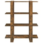 vidaXL Bibliotecă/Separator cameră, stejar fumuriu, 100x30x123,5 cm vidaXL Bibliotecă/Separator cameră, stejar fumuriu, 100x30x123,5 cm