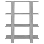 vidaXL Bibliotecă/Separator cameră, gri sonoma, 100x30x123,5 cm vidaXL Bibliotecă/Separator cameră, gri sonoma, 100x30x123,5 cm